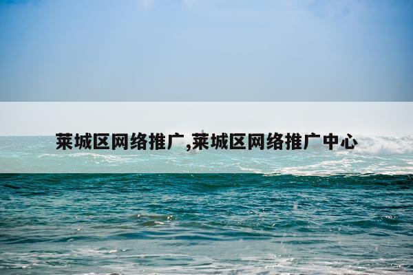 莱城区网络推广,莱城区网络推广中心