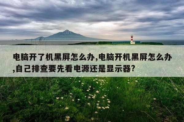 电脑开了机黑屏怎么办,电脑开机黑屏怎么办,自己排查要先看电源还是显示器?