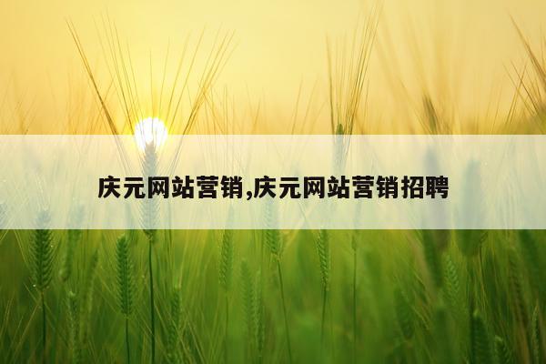 庆元网站营销,庆元网站营销招聘