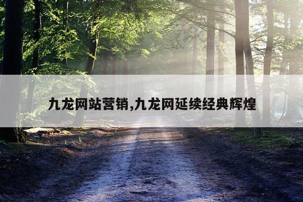 九龙网站营销,九龙网延续经典辉煌