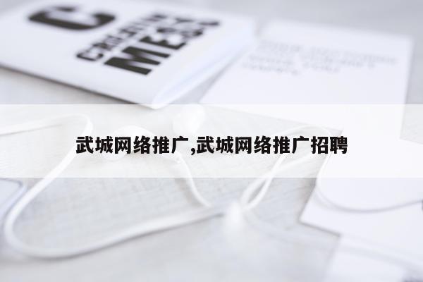 武城网络推广,武城网络推广招聘
