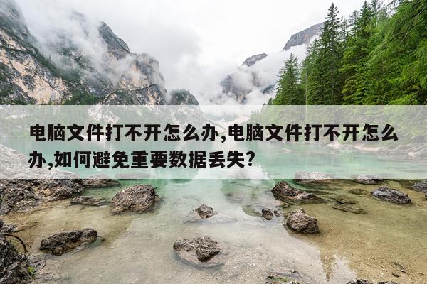 电脑文件打不开怎么办,电脑文件打不开怎么办,如何避免重要数据丢失?