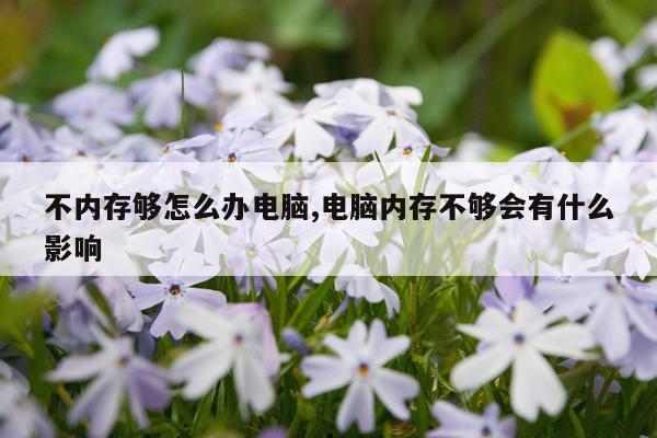 不内存够怎么办电脑,电脑内存不够会有什么影响