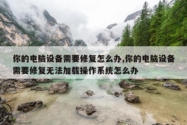 你的电脑设备需要修复怎么办,你的电脑设备需要修复无法加载操作系统怎么办